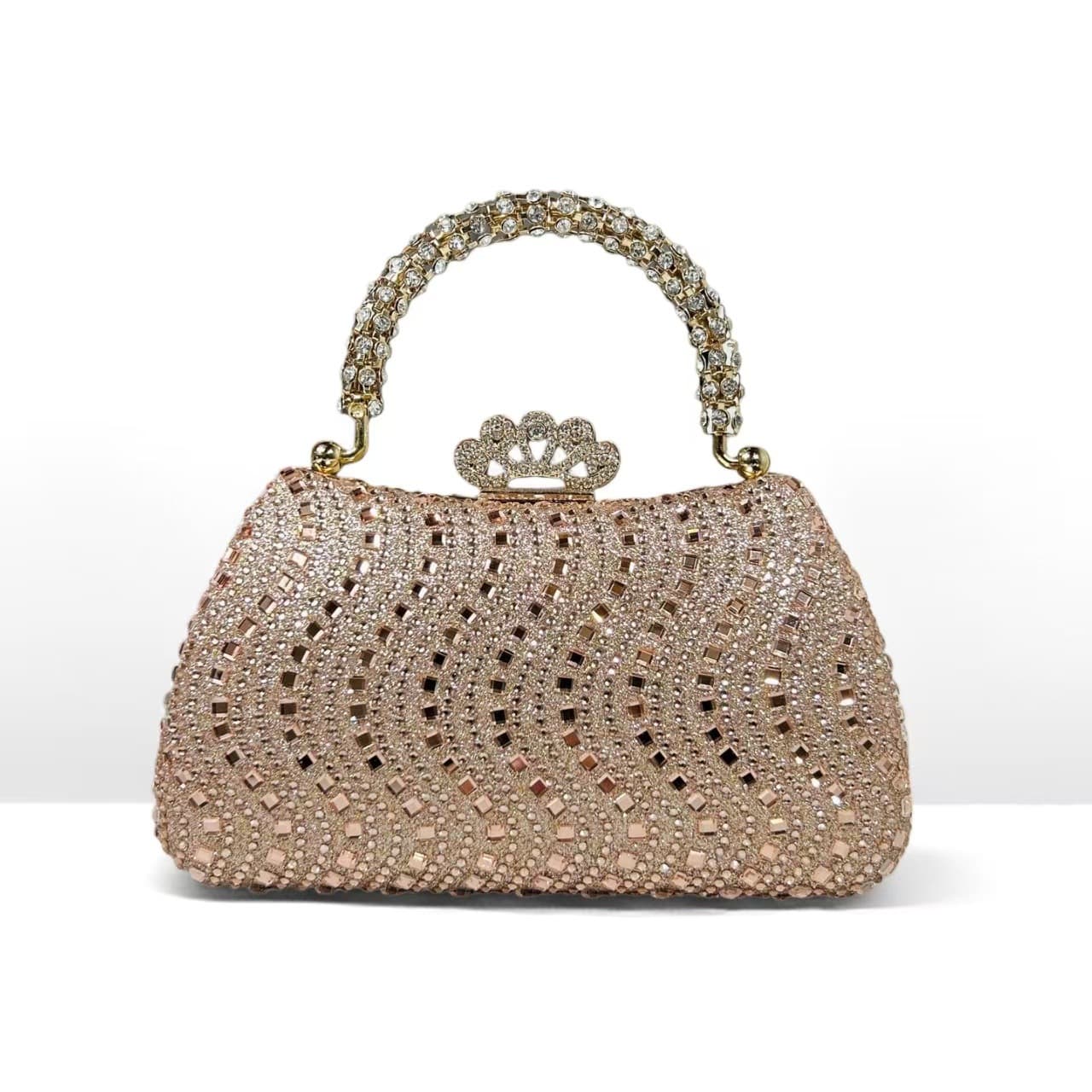 2025 New Foreign Trade Cross-Border Rhinestone Evening Bag Banquet Bag Formal Dress Wedding Crossbody Bag Fashionable Evening Clutch Socialite