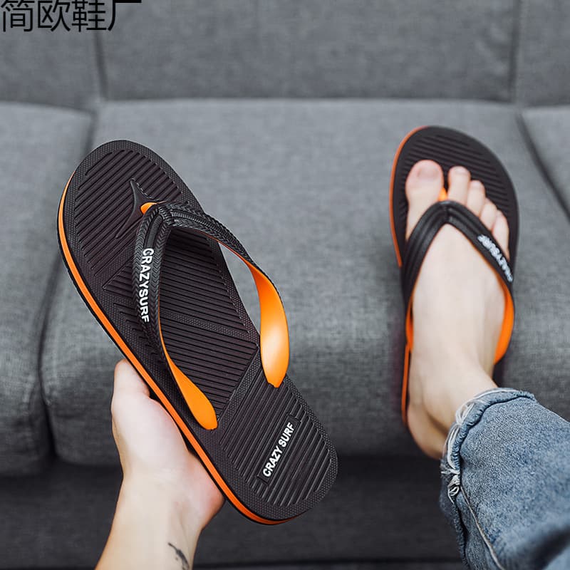 Cross-border Drop Shipping Vietnamese Flip Flops Men 2024 New Summer Outdoor Beach Sandals Slip-on Indoor Bathroom Anti-slip