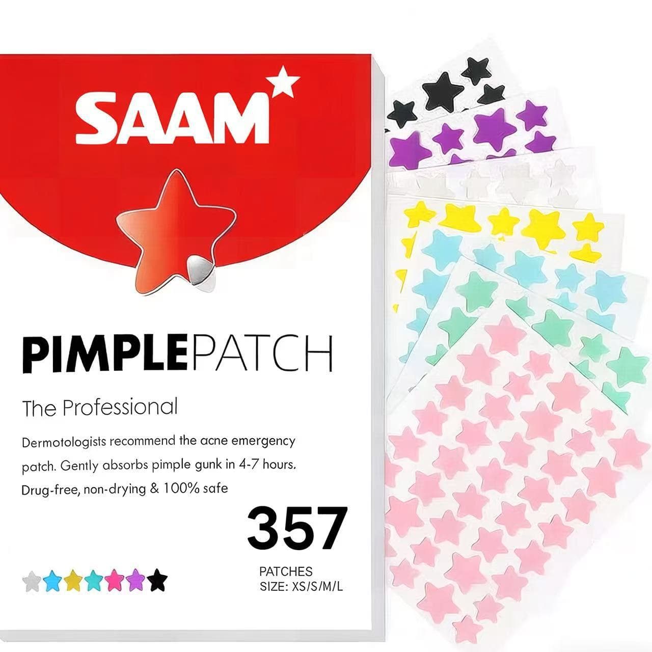 Foreign trade hot-selling fade scars spots repair acne marks cover pimples five-pointed star acne patch remove acne marks