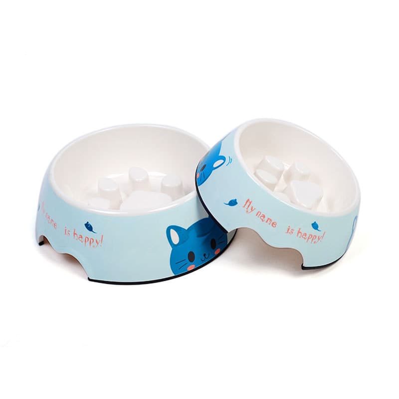 Cat and Dog Slow Feeder Bowl, Pet Bowl, Healthy Anti-Choke, Cat Food Bowl, for Ragdoll, Slow Eating Bowl, Dog Bowl, Pet Supplies Cross-Border