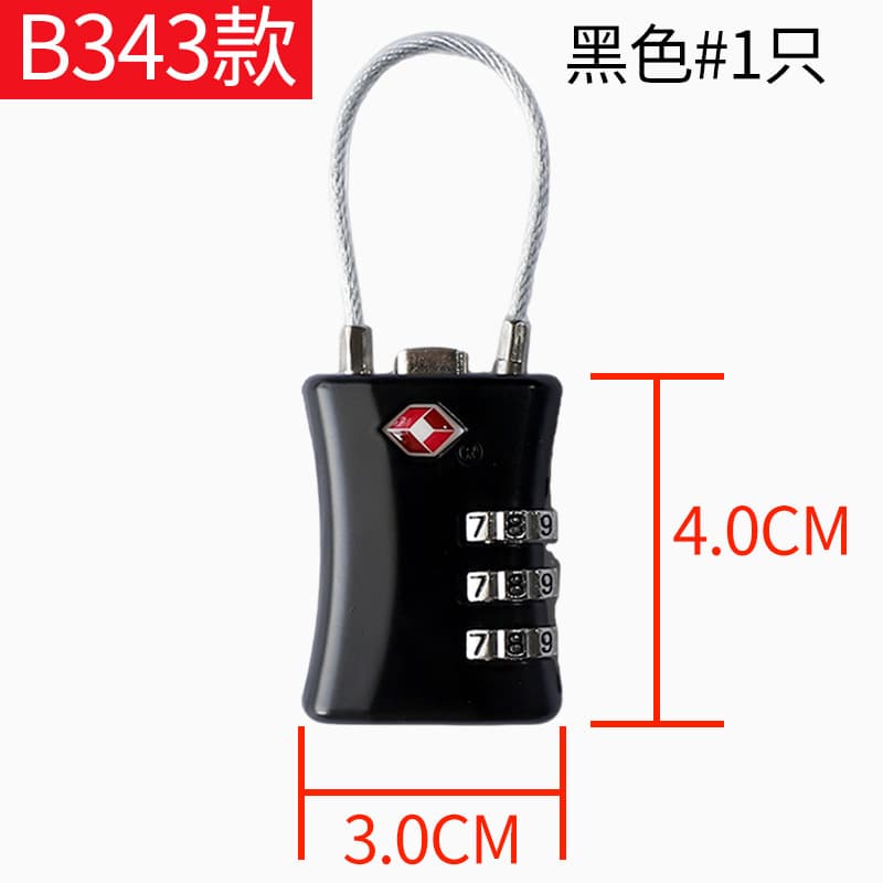 Overseas TSA Lock TSA Combination Lock Telescopic Handle Luggage Travel Case Anti-Theft Lock Check-in Suitcase Padlock Clearance Lock