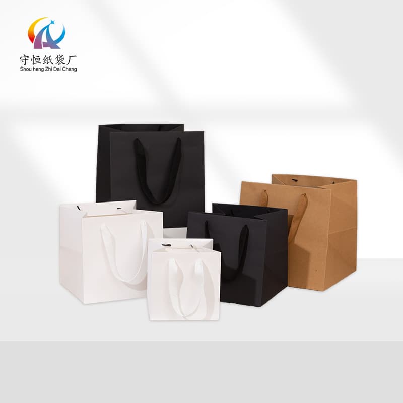 j8 kraft paper bags with wide base, large fruit takeout bags, square flower gift bags, bakery packaging g3.