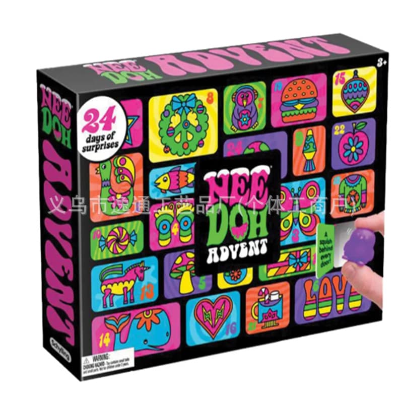 Schylling Nee Doh Squishy Advent Calendar Soft Christmas Advent Calendar