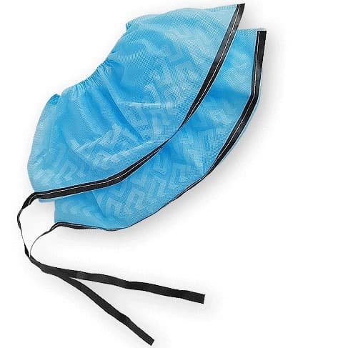 Factory 30g/35g conductive strip shoe covers, anti-static PP thickened disposable non-woven shoe covers.