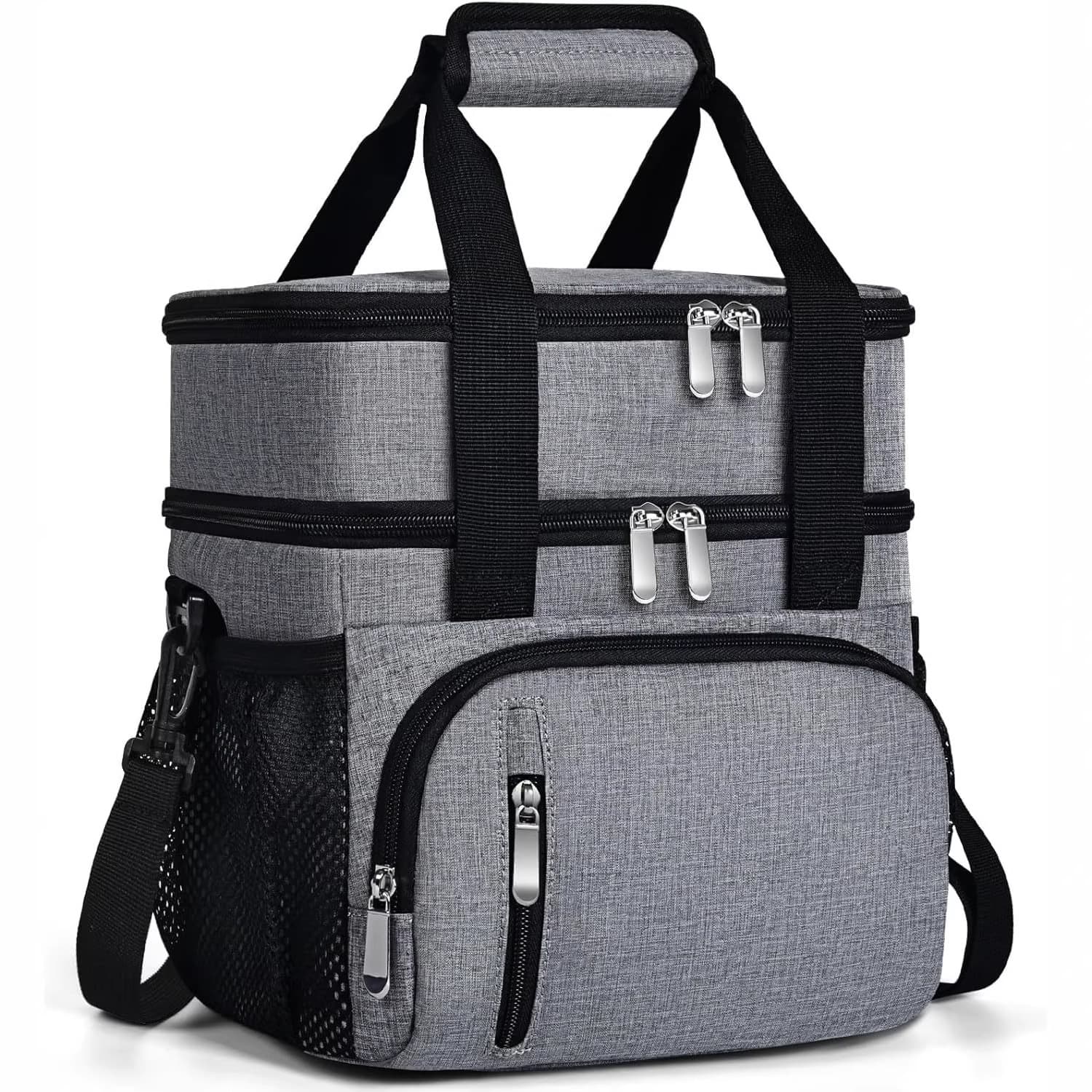 Cross-Border Handheld Portable Insulated Bag for Outdoor Travel, Cooler Bag Lunch Box Bag, Factory Custom Logo Lunch Bag