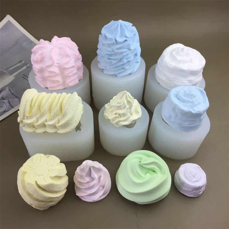 Silicone Mold for Cream, Ice Cream Cone, Cheese Layered Tower, Pineapple, Fondant Cake, Aromatherapy Gypsum Candle