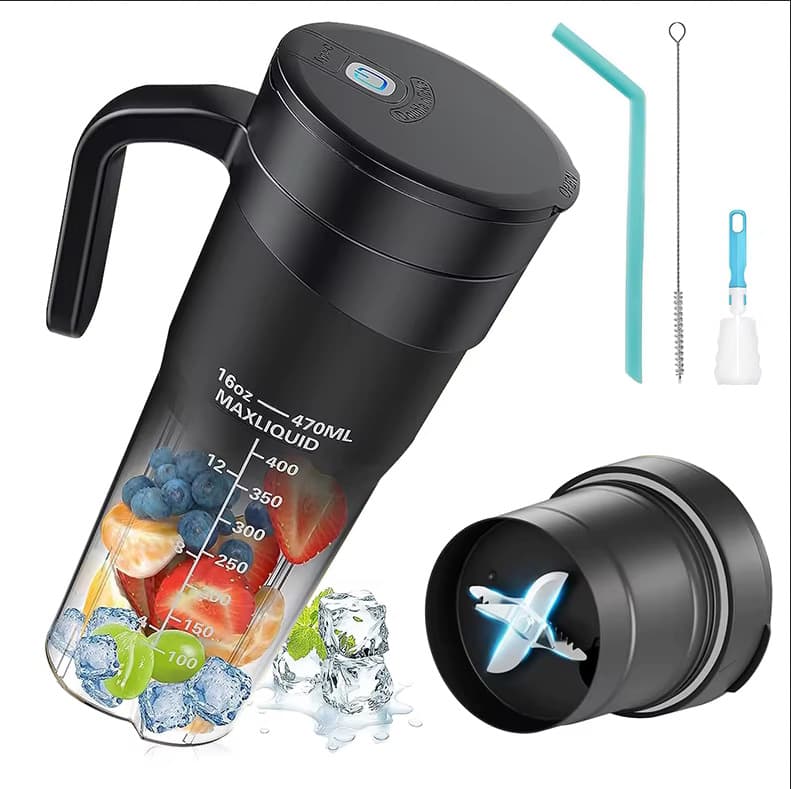 New Cross-border Wireless Portable Large Capacity Mini Electric Juicer, Fruit and Vegetable Juicing Cup