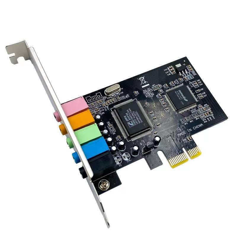PCIe sound card, desktop computer built-in independent PCI-E8738 stereo multi-channel, supports Windows 10, manufacturer wholesale.