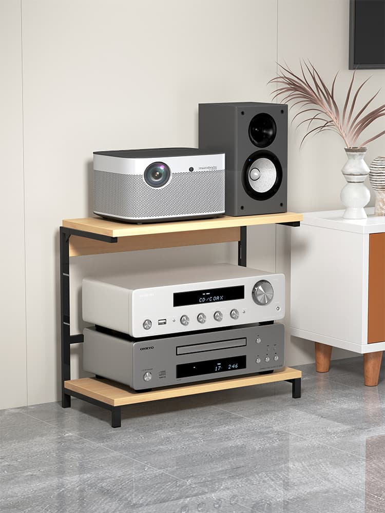 Amplifier rack, tube amplifier bracket, tiered placement rack for home portable audio equipment, mixing console, storage rack, CD player cabinet