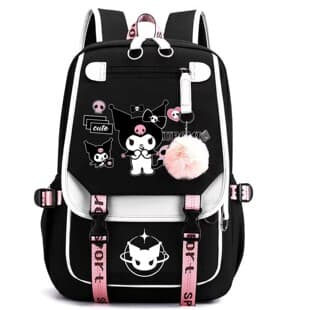 Multi-Color Collaboration Themed Backpack, Japanese Cute Style for Girls, Elementary and Middle School Large Capacity Bag