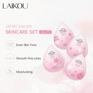 LAIKOU Japanese Sakura 4-Pack 2g Single Pack Skincare Set, Small Pack Cross-Border Factory Supply