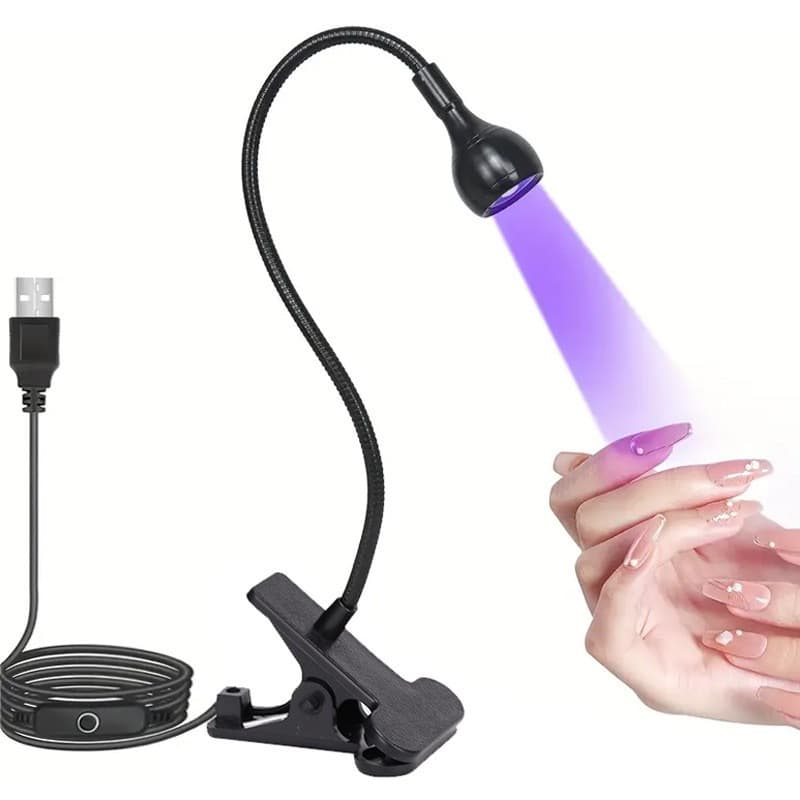 LED desk lamp nail art lamp UV curing purple light mobile phone repair lamp beauty nail polish UV lamp nail chip multi-color