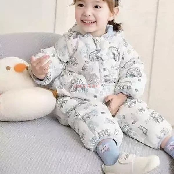 Infant Down Jumpsuit 2025 New Children's Down Jacket Baby Crawling Suit Baby Onesie Winter Thick Style Boy