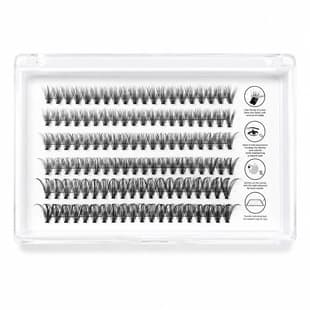 Cross-border New Hot Melt Cluster Lashes for European and American Style Self-Application Mink Lashes Soft Natural Simulation Single Cluster False Eyelashes