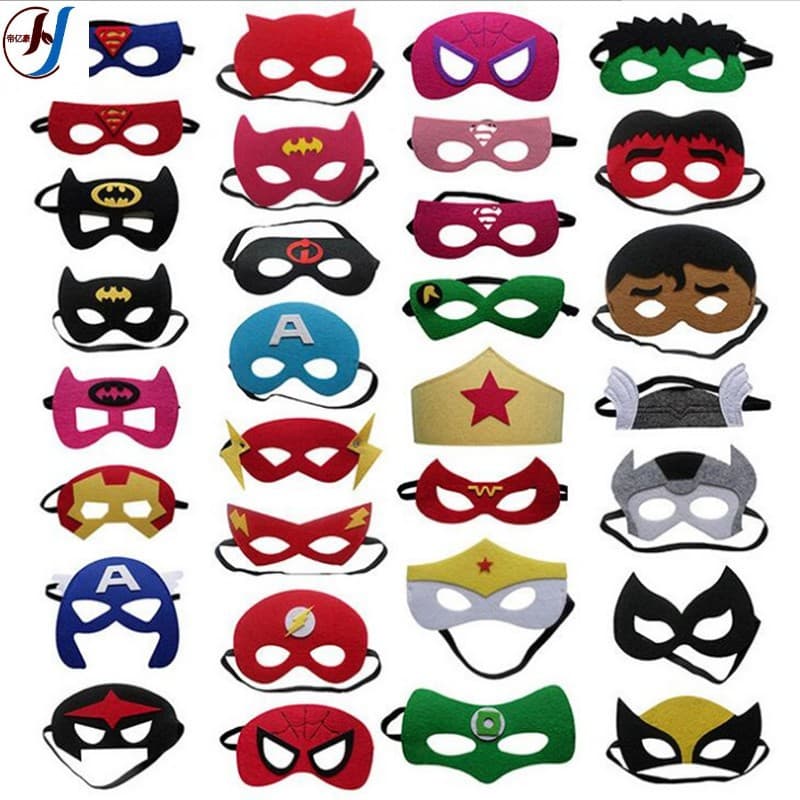 Stock Felt Masks New Children's Cross-border Amazon Stock Festival Party Masquerade Felt Eye Mask