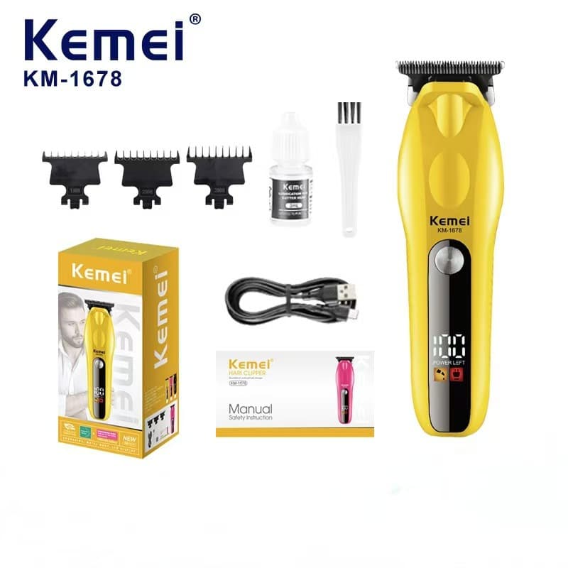 KM-1678 cross-border high-power digital hair clipper high-speed hair trimmer hair salon professional electric clipper