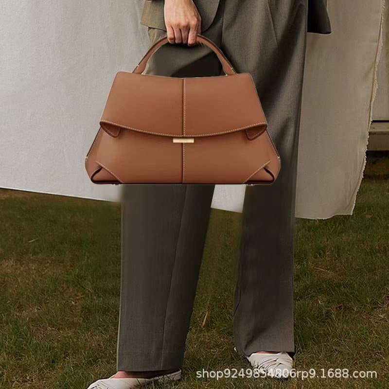 Polene Smile Bag Polene Vintage Genuine Leather Women's Tote Bag Shoulder Handbag Crossbody Bag Gift Box Set