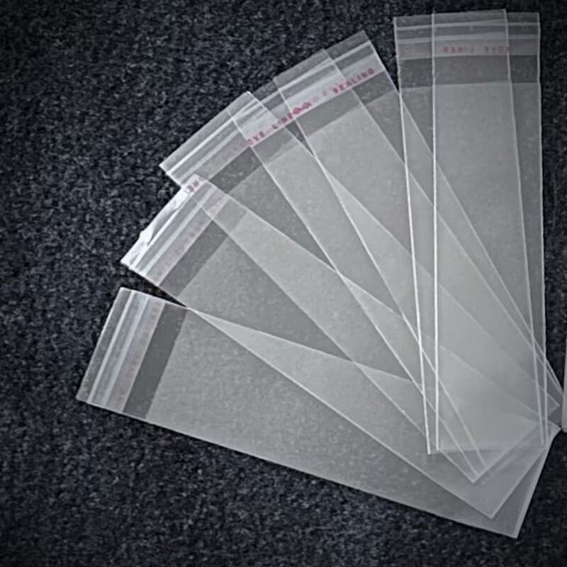opp self-adhesive bag slim small bag packaging bag transparent rectangular bag self-adhesive plastic bag wholesale