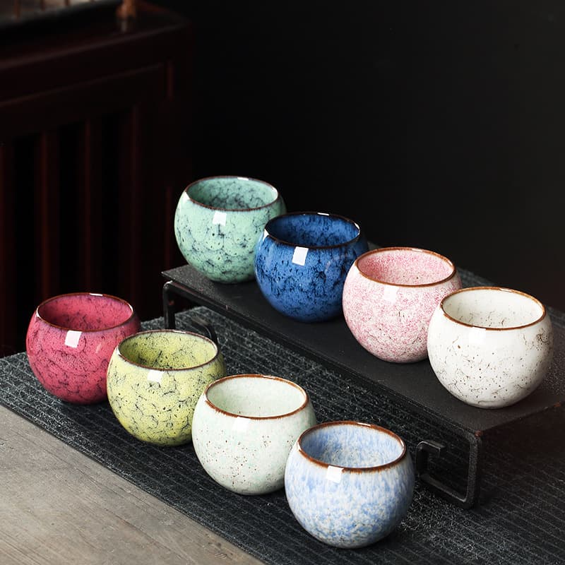 Supply of kiln-fired tea sets, teacups, Jianzhan teacups, single cups with relief carvings, tumblerable dragon egg cups, master cups, tea sets, and gifts wholesale.