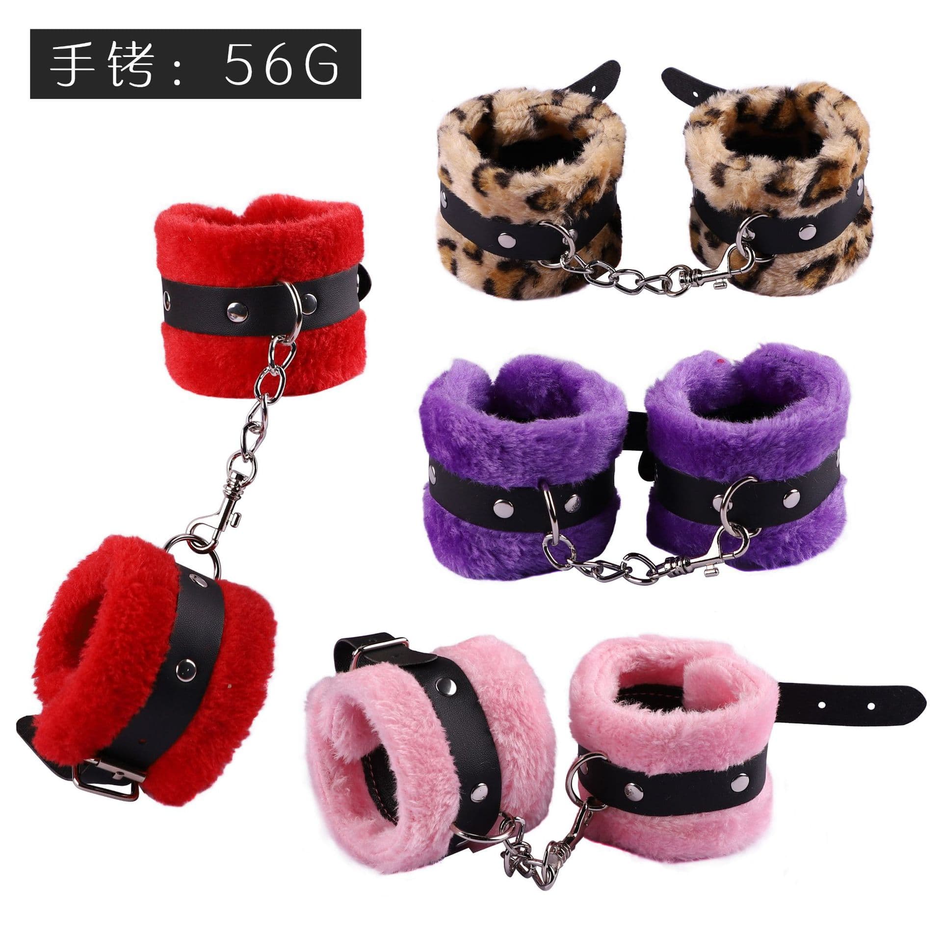 Alternative Plush Handcuffs Adult Sex Toys SM Binding Couple's Toys Fetish Bondage Restraints Erotic Fluffy Cuffs