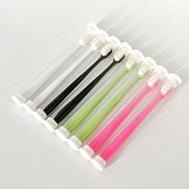Soft-bristle toothbrush with ten thousand hairs, super nano-level hair, ultra-fine encrypted bristles, independent tube, household gum protection nano toothbrush