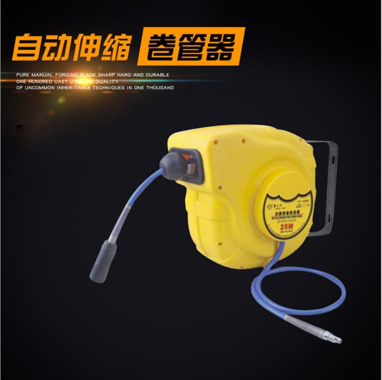 Eagle's Mark Automatic Retractable 12m/15m/25m Air Drum Automatic Retractable PU Braided Air Hose Reel, Cord Winder