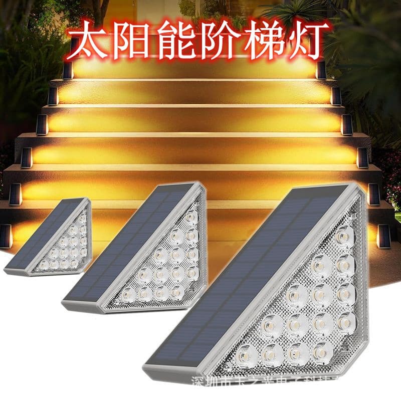 Cross-border Solar Step Light, Courtyard Garden Balcony Atmosphere Floor Light, Stair Step Light, Solar Corner Light