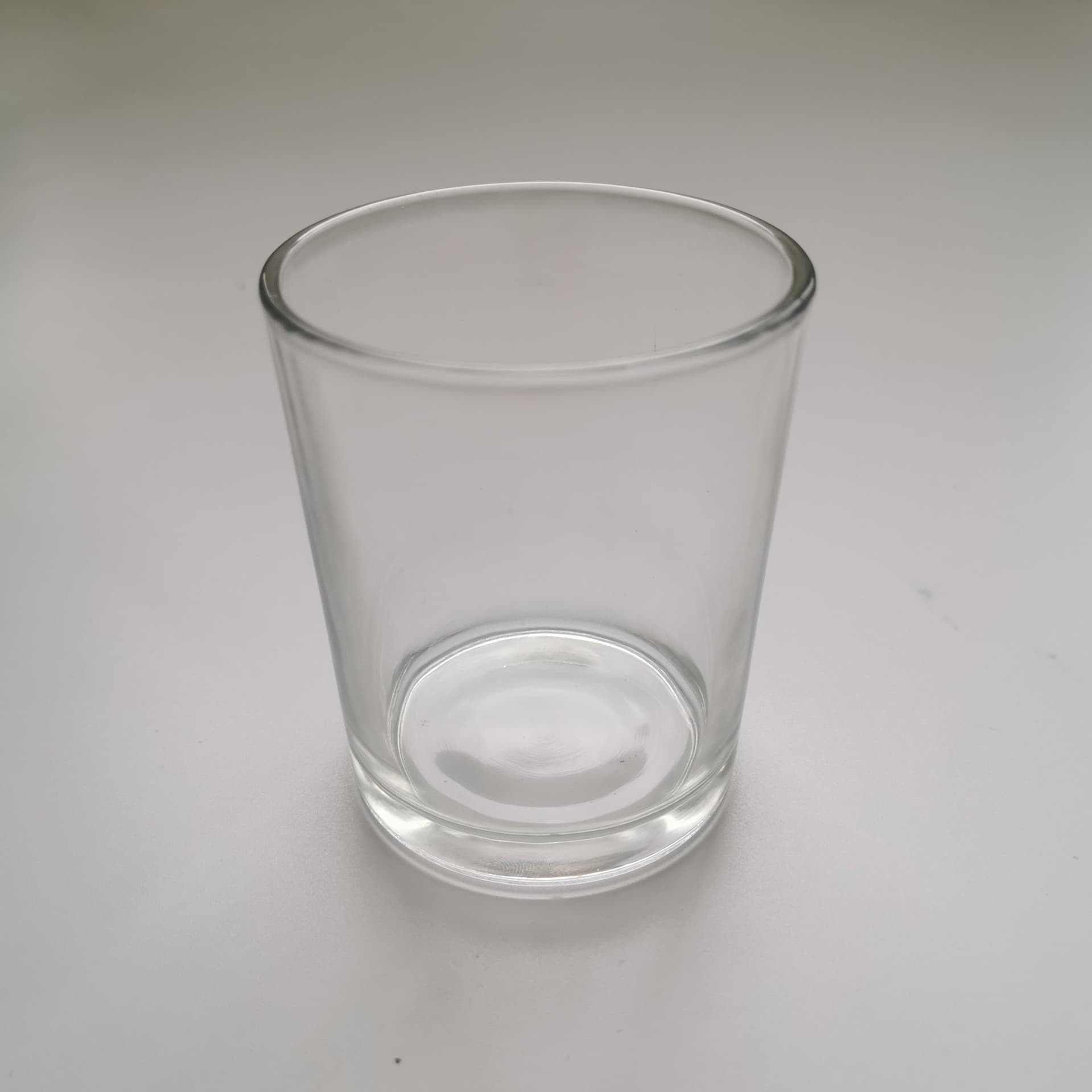 Junrui Candle Art transparent glass cup candlestick cup small round cup scented candle DIY material 7084 candle cup