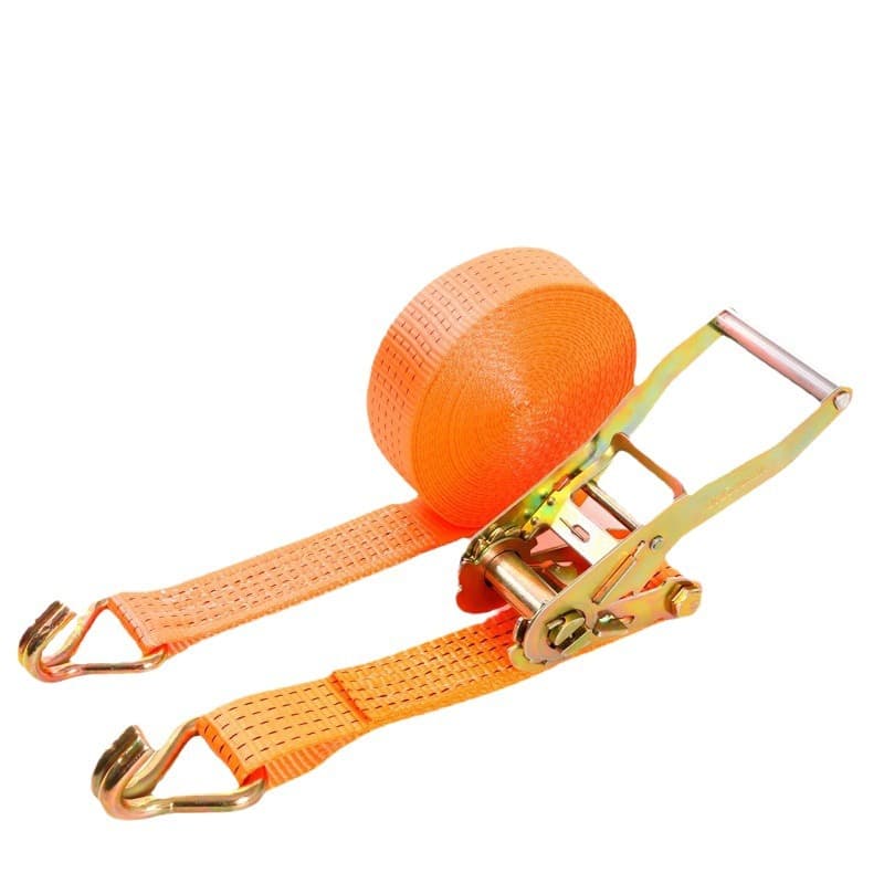Ratchet Tie-Down J-Hook Manufacturer Truck Cargo Strap 10T Polyester Double Hook Load Binder Tie-Down Strap