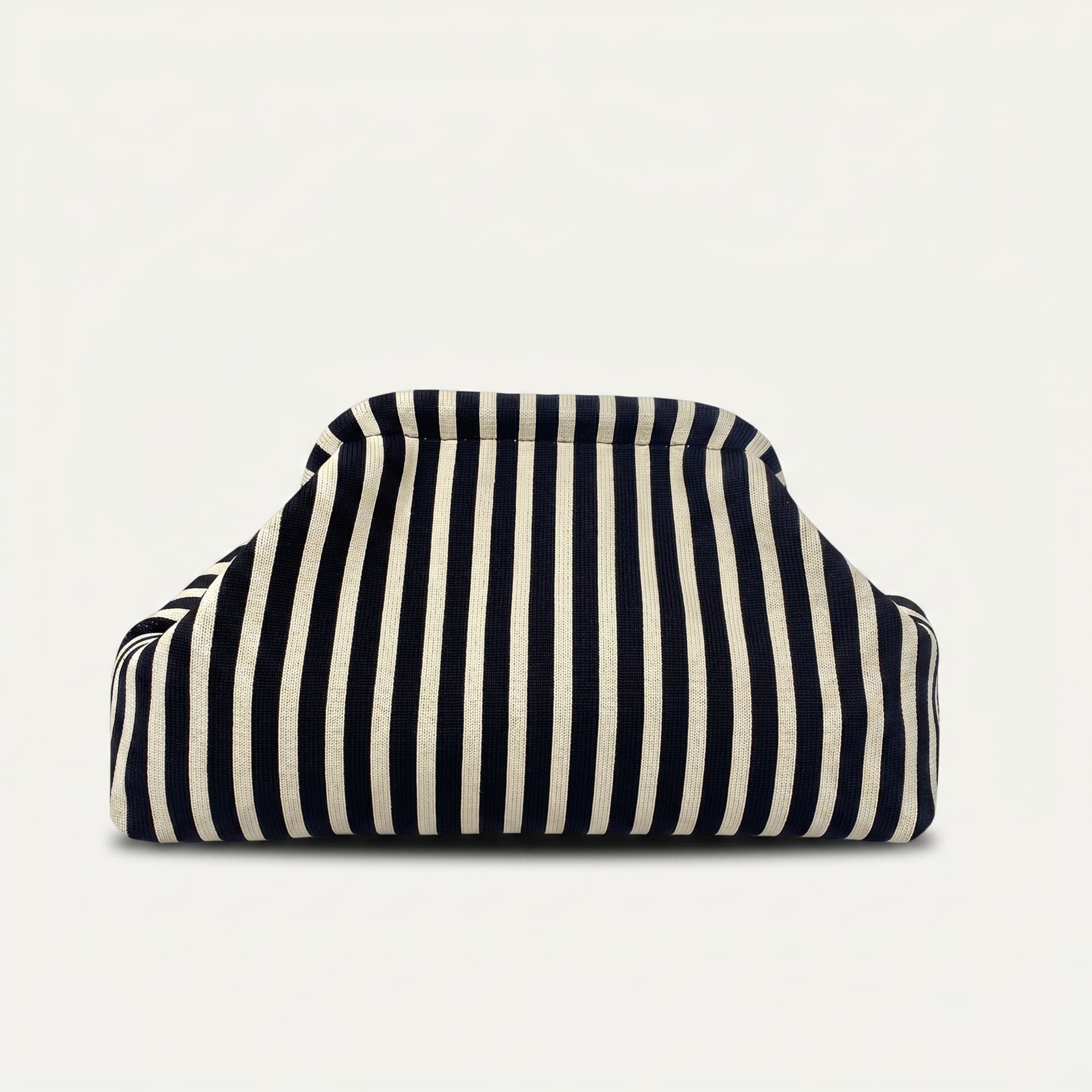 Fashionable New Trendy Striped Color-Block Zipper Cosmetic Bag Toiletry Bag Small Square Bag Large-Capacity Cosmetic Bag