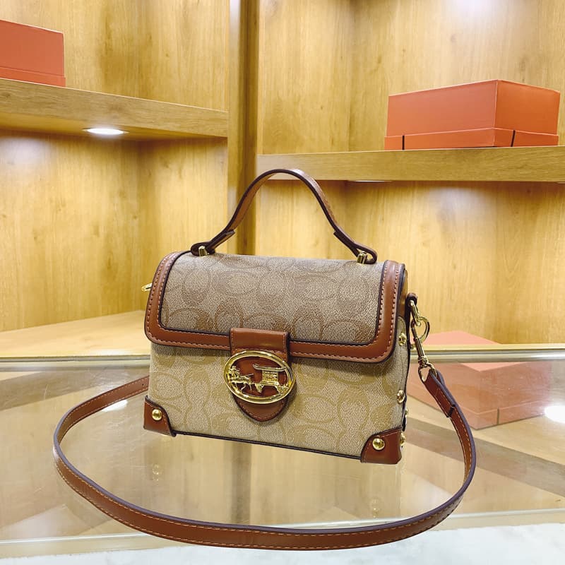 Premium Box Bag 2026 Spring/Summer New Women's Bag Vintage Chic Small Square Bag Versatile Fashionable Shoulder Crossbody Bag