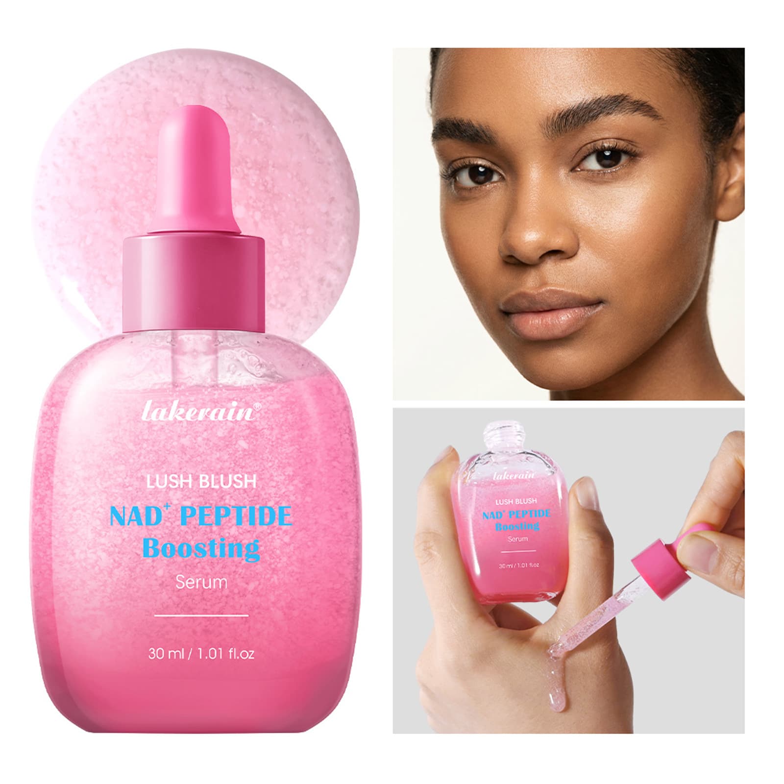 Cross-border Lakerain Multi-Peptide Serum Hydrating Moisturizing Vitamin Serum Bakuchiol Plumping Serum