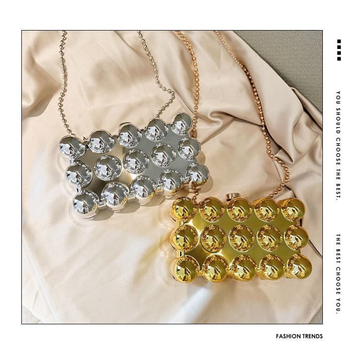 Acrylic Bag 2025 New Style Cross-Border Fashion Women's Chain Box Bag