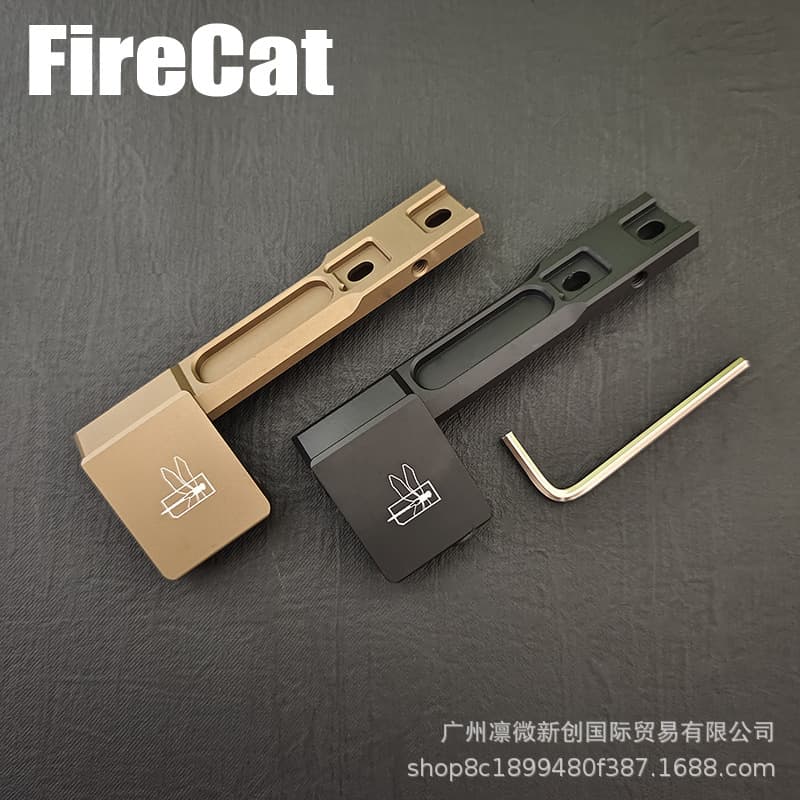 High quality M300M600 flashlight MLOK extension bracket 45 degree side 20mm rail flashlight bracket base