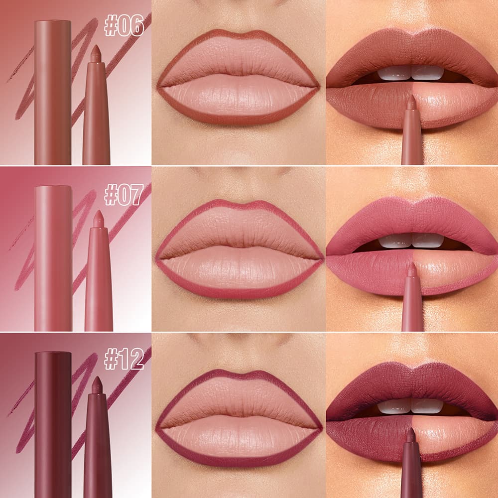 LANGMANNI 12-Color Matte Lip Liner Pencils Amazon Temu Wholesale