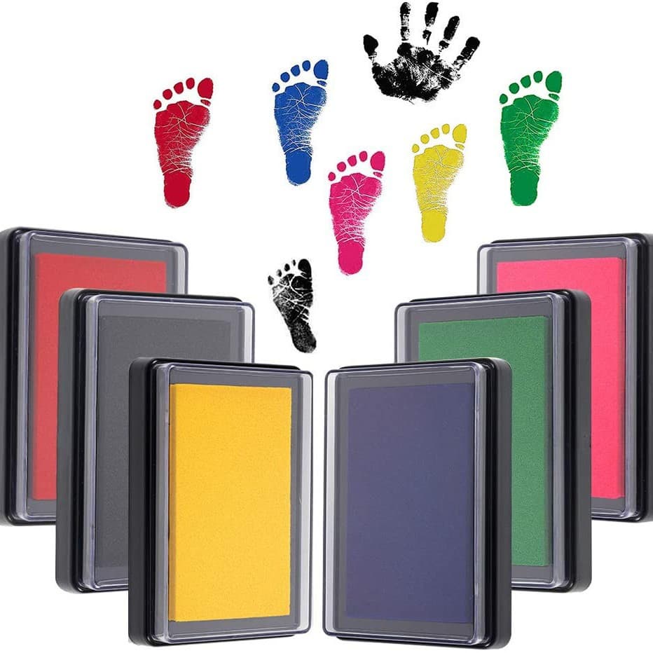 Baby hand and foot print clay, hand and foot print oil, 100-day keepsake for children, infants, and newborns.