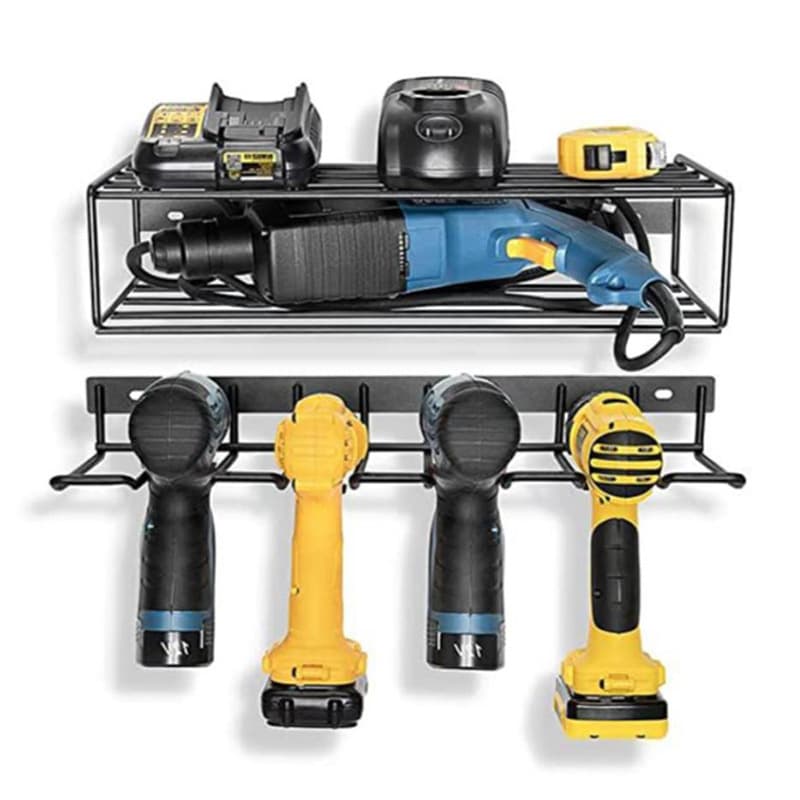 Cross-border Drill Storage Rack Wall-mounted Hardware Electric Tool Hanger Tool Rack Workshop Storage Shelf