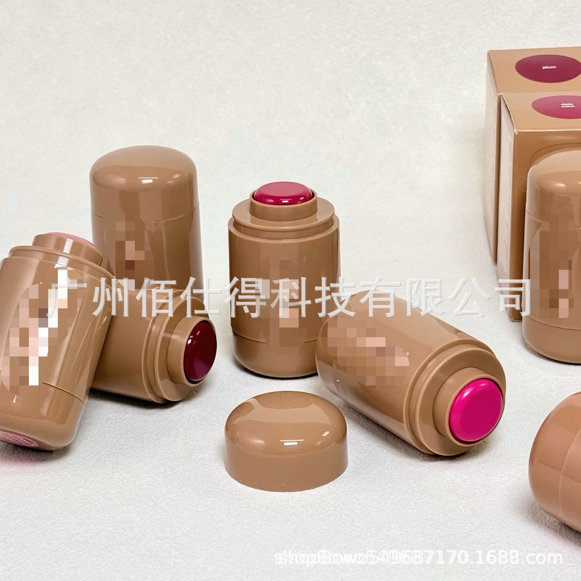 Rhode skin new blush stick hailey piggy/freckle lip and cheek dual-use blush cream
