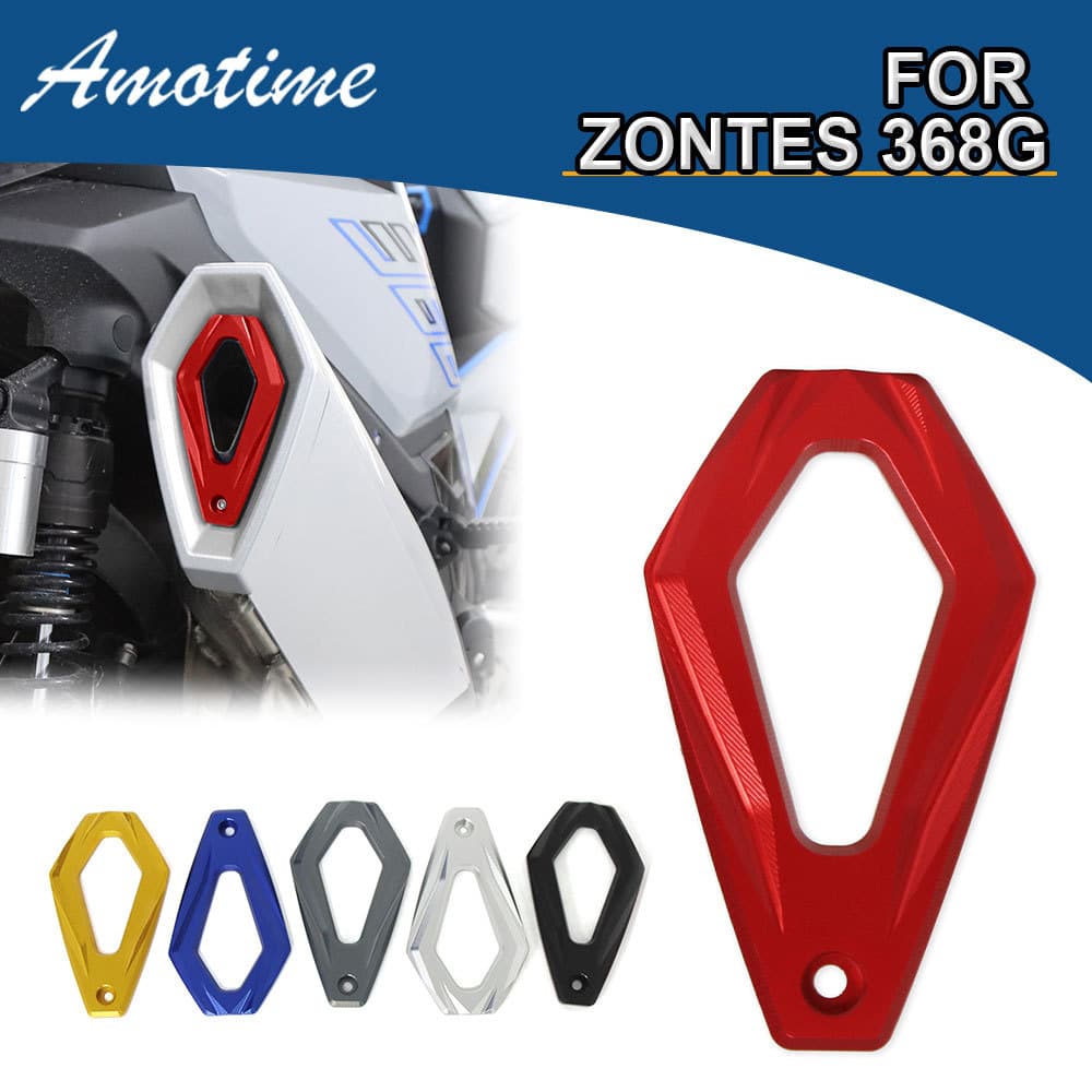 Compatible with Zontes 368G Modified Exhaust Decorative Tail Cover 368E/D/M/K Aluminum Alloy Tail Cover Guard Protective Shell
