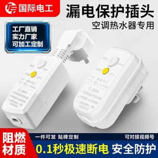 16A Leakage Protection Plug 10A Water Heater Electric Water Faucet Anti-Shock Home Leakage Protection Plug Wholesale 220V