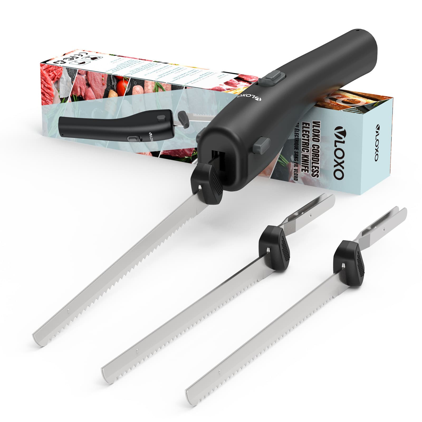 Cross-border wholesale electric bread knife for home cake pastry bakery stainless steel electric bread knife