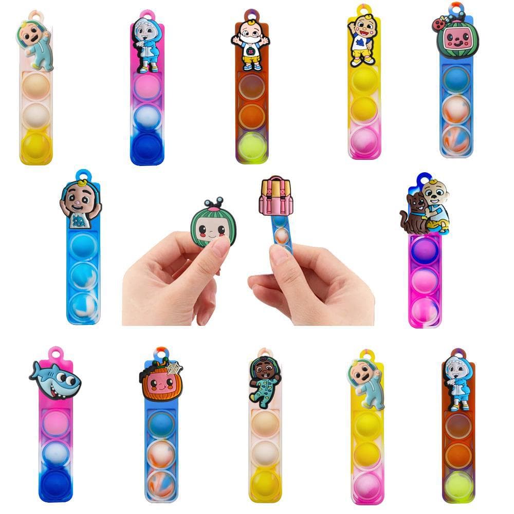 AliExpress Cocoa Melon Silicone Round Long Bubble Pendant Fidget Stress Relief Toy for Children