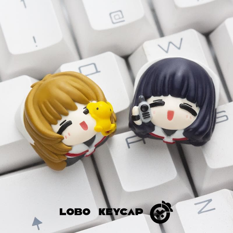 Cardcaptor Sakura! Kinomoto Sakura Daidoji Tomoyo Versatile Sakura Kuro Magician Unique Resin Keycap