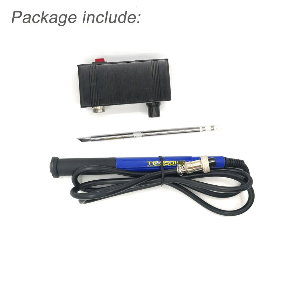 QUICKO Mini T12 Soldering Station T12-942 OLED Screen DC Version Portable for Hobbyist DIY Soldering Iron