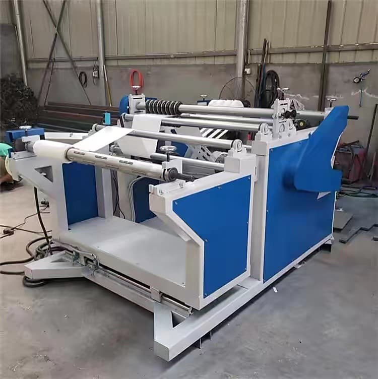 Slitting and Rewinding Machine with Automatic Edge Correction and Constant Tension for Paper, Nonwoven, Leather, Fabric