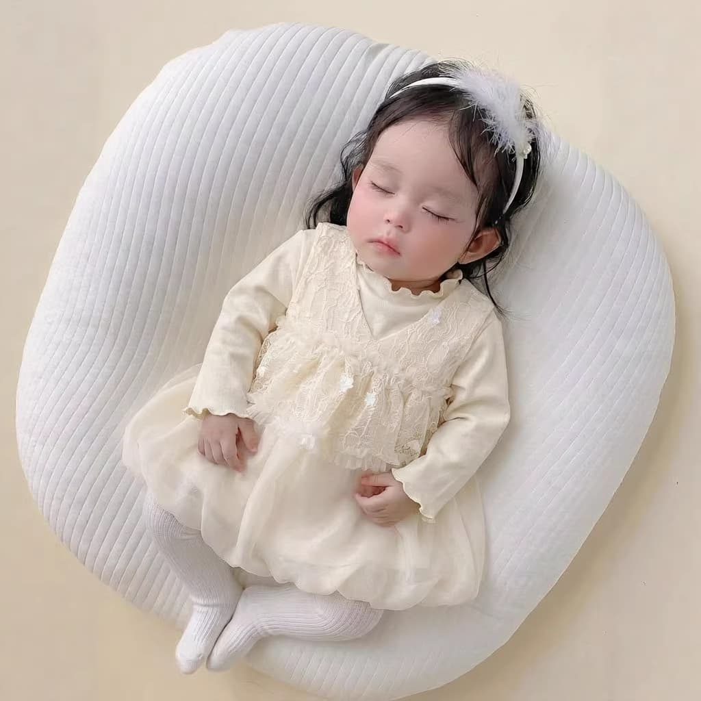 Girls skirt suit spring new lace gauze skirt one-year-old baby girl clothes fungus edge bottoming shirt two-piece set