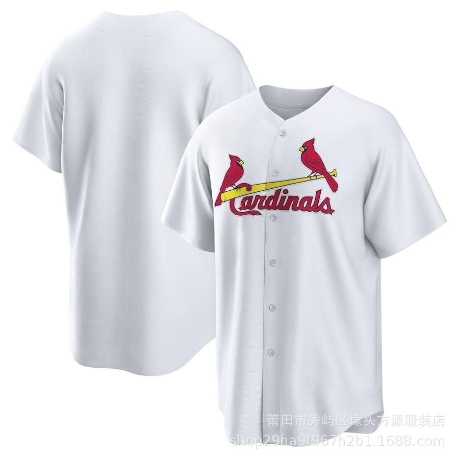 mlb Cardinals baseball uniform cross-border American embroidered jersey quick-drying breathable short-sleeved boys and girls can be shipped in one piece