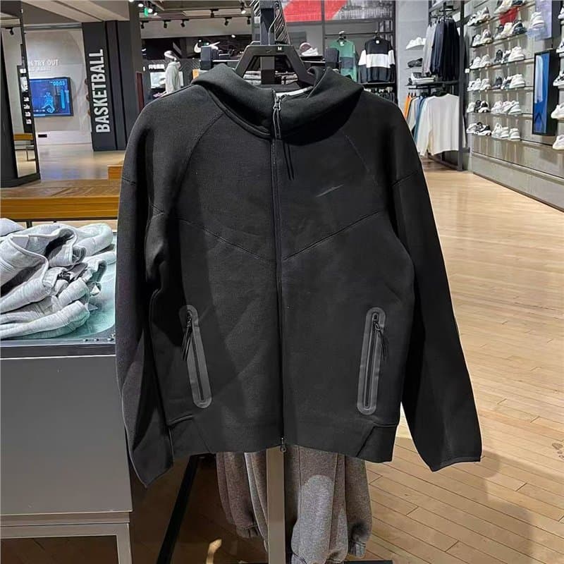 Cross-border Set Men's Sports Casual Training Windbreaker Spring/Autumn New Knit Pants Fitness Hooded Jacket FB7922