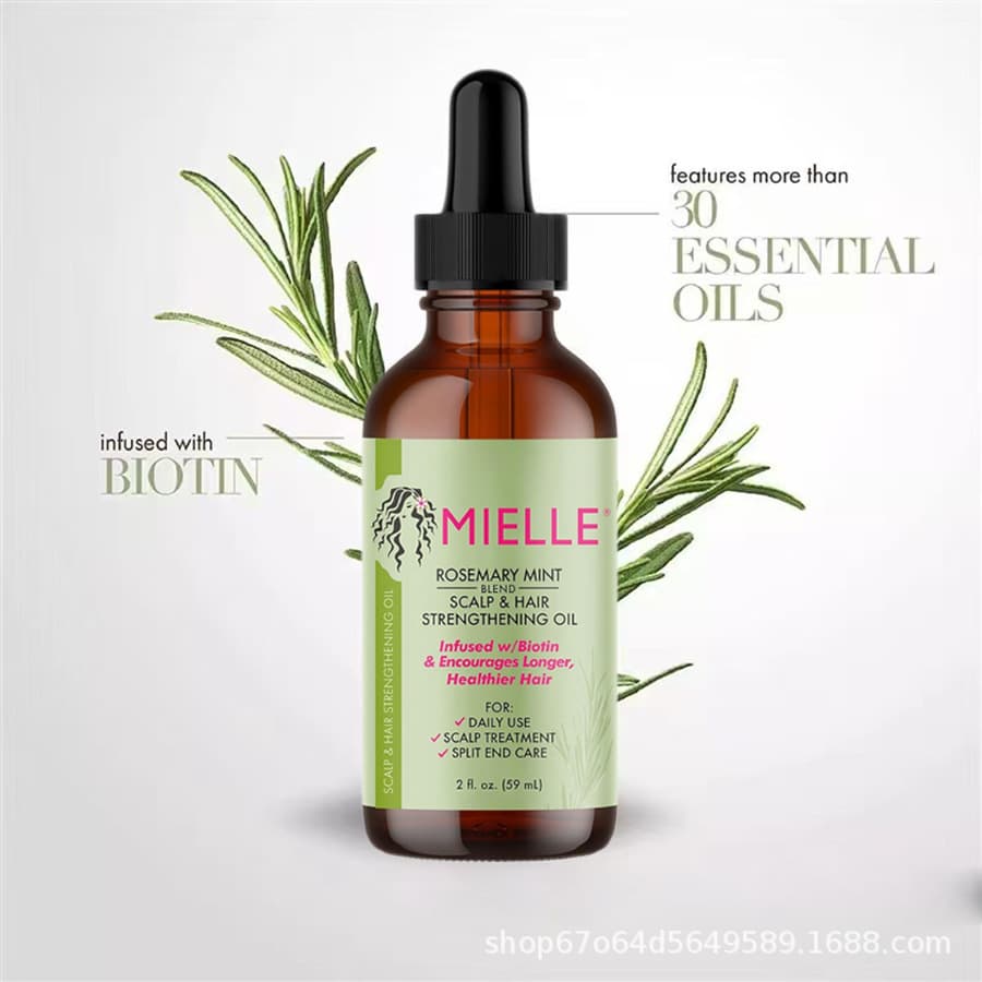 Mielle Rosemary Mint Strengthening Hair Oil for Export - Smooth, Nourishing, Anti-Frizz Treatment