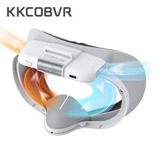 KKCOBVR K3S Face Cover with Fan for Meta Quest3S, Ventilated, Cool, Comfortable